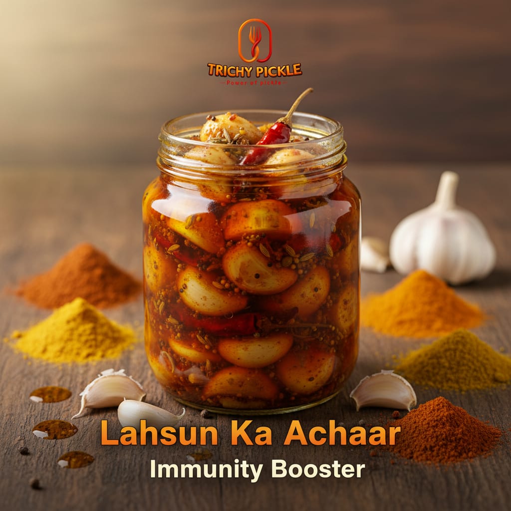 Lahsun ka Achaar - Garlic Pickle Immunity Booster (500gm)